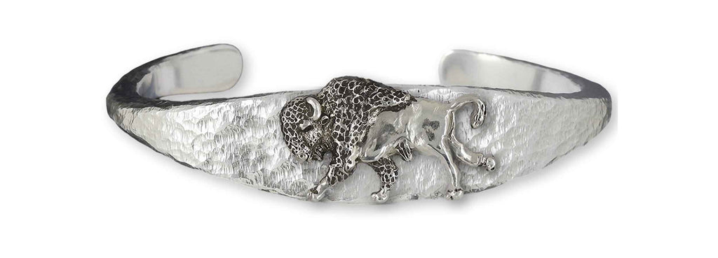 Bison Charms Bison Mans Cuff Sterling Silver Buffalo And Bison Jewelry Bison jewelry