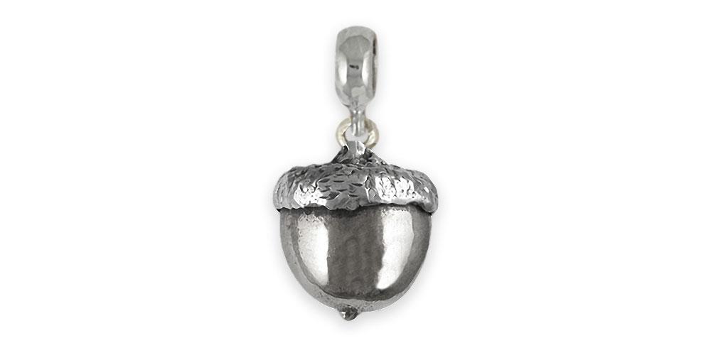 Acorn Charms Acorn Charm Slide Sterling Silver Acorn Jewelry Acorn jewelry