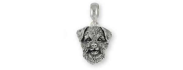 Border Terrier Border Terrier Charm Slide Sterling Silver