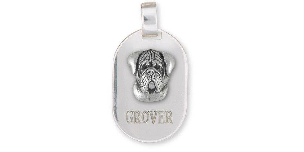 Bullmastiff Charms Bullmastiff Personalized Pendant Sterling Silver Dog Jewelry Bullmastiff jewelry