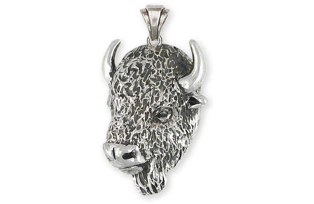 Buffalo Charms Buffalo Pendant Sterling Silver Bison Jewelry Buffalo jewelry