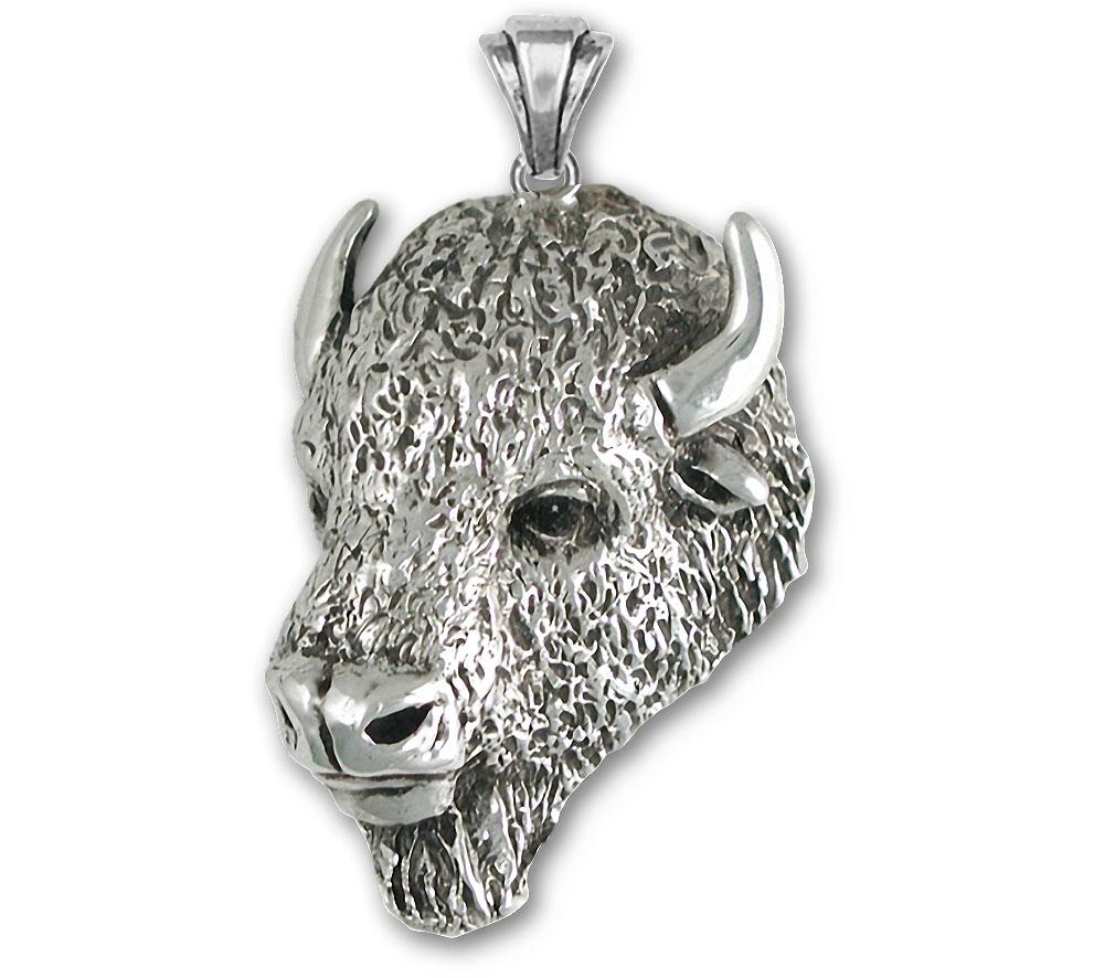Buffalo Charms Buffalo Pendant Sterling Silver Bison Jewelry Buffalo jewelry