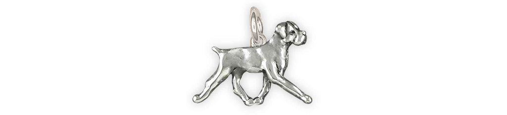 Boxer Charms Boxer Charm Sterling Silver Boxer Dog Jewelry Boxer jewelry
