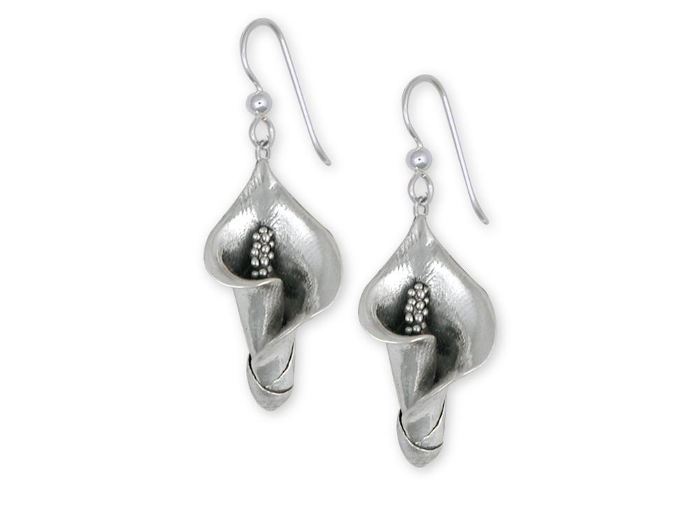 Calla Lily Charms Calla Lily Earrings Sterling Silver Flower Jewelry Calla Lily jewelry