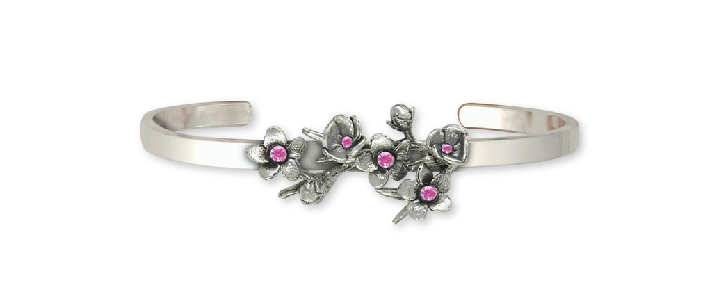 Cherry Blossom Charms Cherry Blossom Bracelet Sterling Silver Flower Jewelry Cherry Blossom jewelry