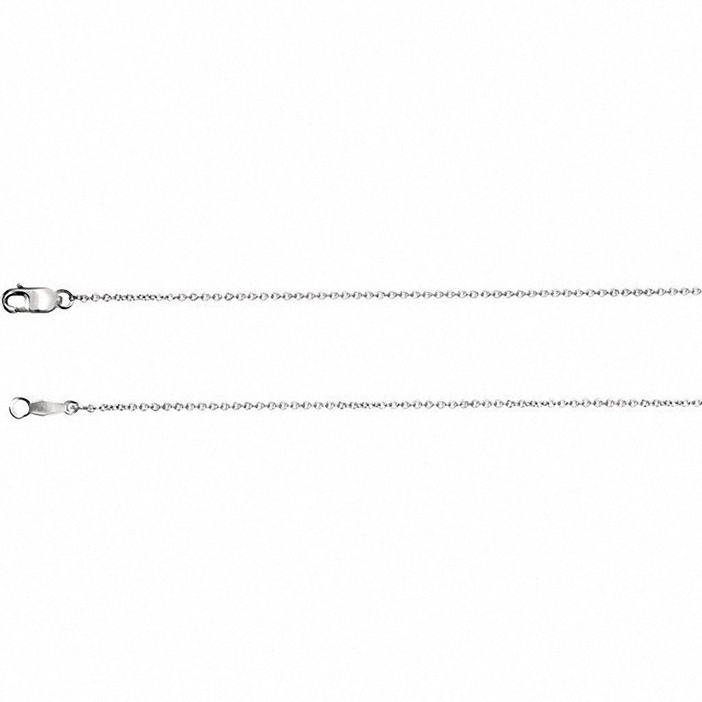 Solid Cable Chain, 16 Inches Long 1 Mm  - Ch1015-16 Charms Solid Cable Chain, 16 Inches Long 1 Mm  - Ch1015-16  Sterling Silver  Jewelry Solid Cable Chain, 16 inches Long 1 mm  - CH1015-16 jewelry