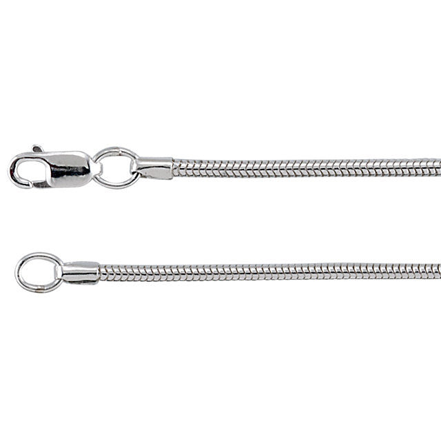 Snake Chain, 18 Inches Long 1.6 Mm  - Ch873-18 Charms Snake Chain, 18 Inches Long 1.6 Mm  - Ch873-18  Sterling Silver  Jewelry Snake Chain, 18 inches Long 1.6 mm  - CH873-18 jewelry