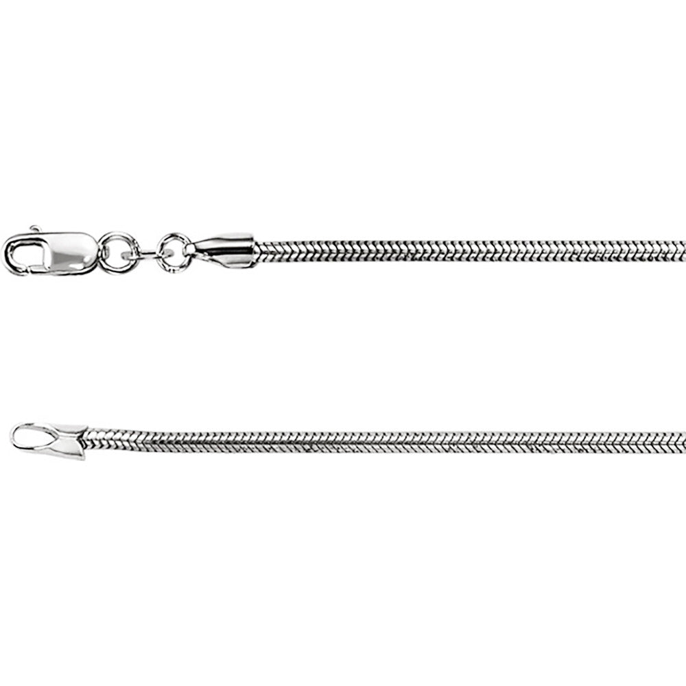 Snake Chain, 18 Inches Long 1.5 Mm  - Ch925-18 Charms Snake Chain, 18 Inches Long 1.5 Mm  - Ch925-18 Silver Snake Chains Sterling Silver  Jewelry Snake Chain, 18 inches Long 1.5 mm  - CH925-18 jewelry