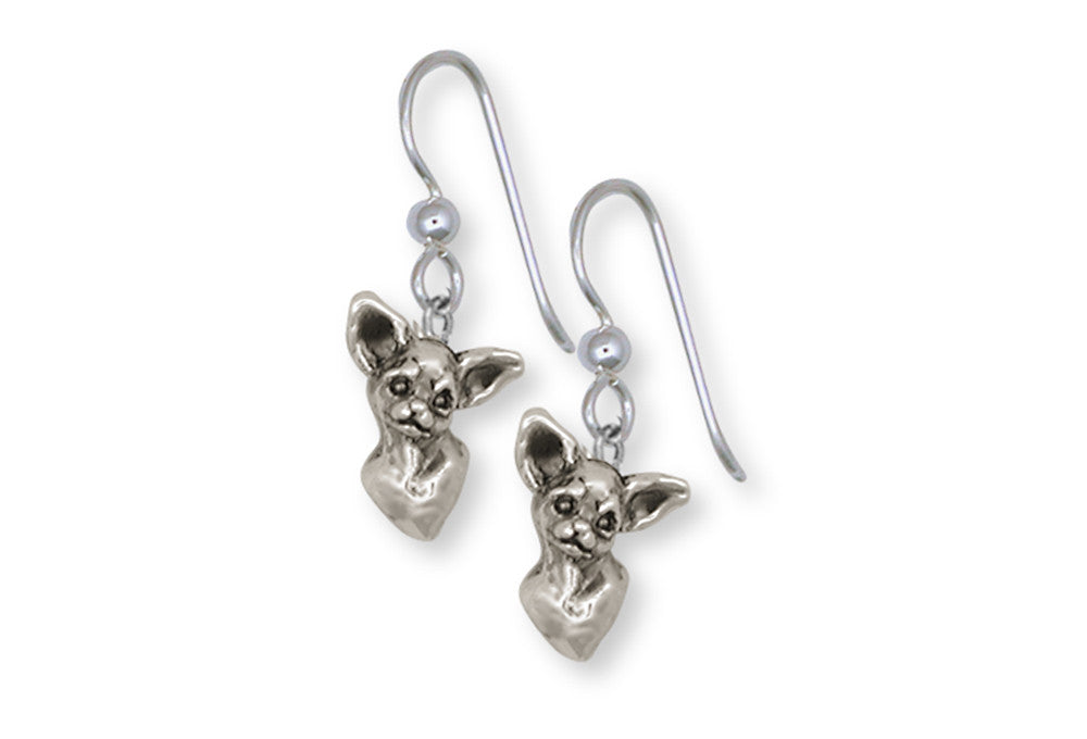 Chihuahua Charms Chihuahua Earrings Sterling Silver Dog Jewelry Chihuahua jewelry