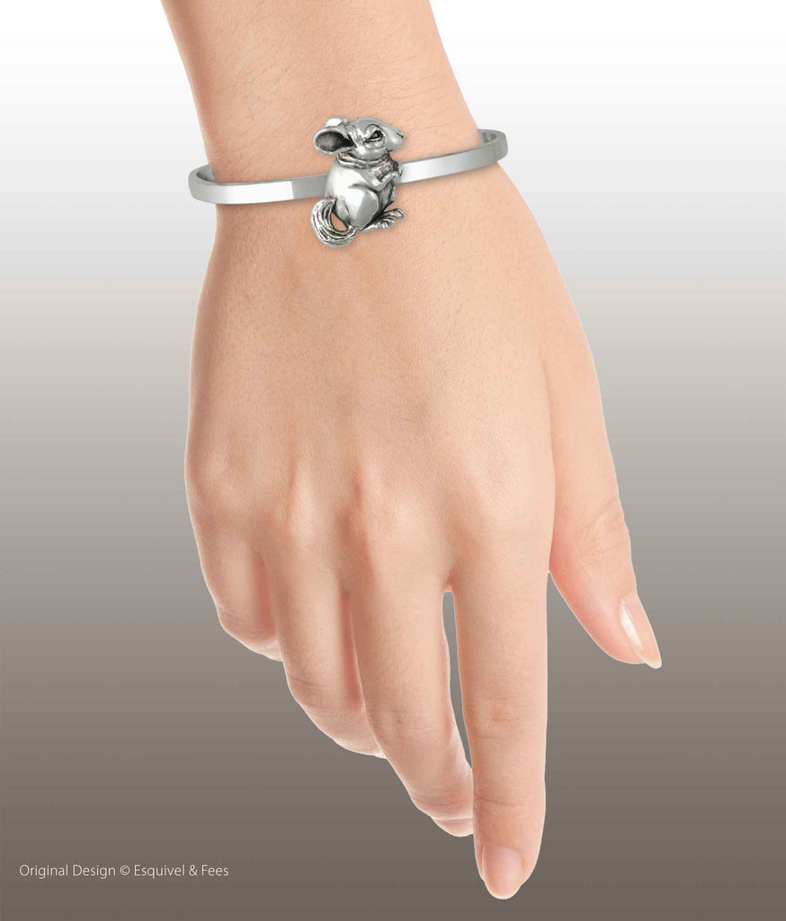 Chinchilla Jewelry Sterling Silver Handmade Chinchilla Bracelet  CL1-CB