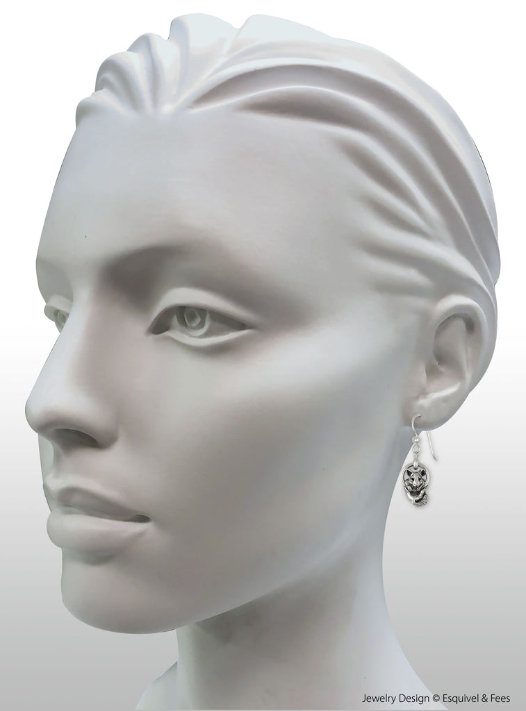 Chinchilla Jewelry Sterling Silver Handmade Chinchilla Earrings  CL2-E