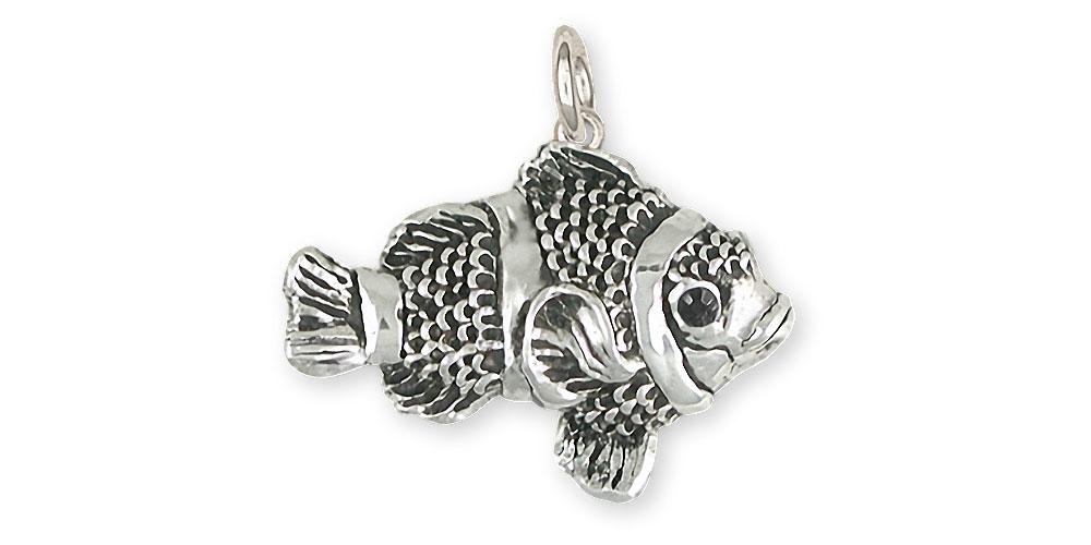 Clownfish Charms Clownfish Charm Sterling Silver Clownfish Jewelry Clownfish jewelry