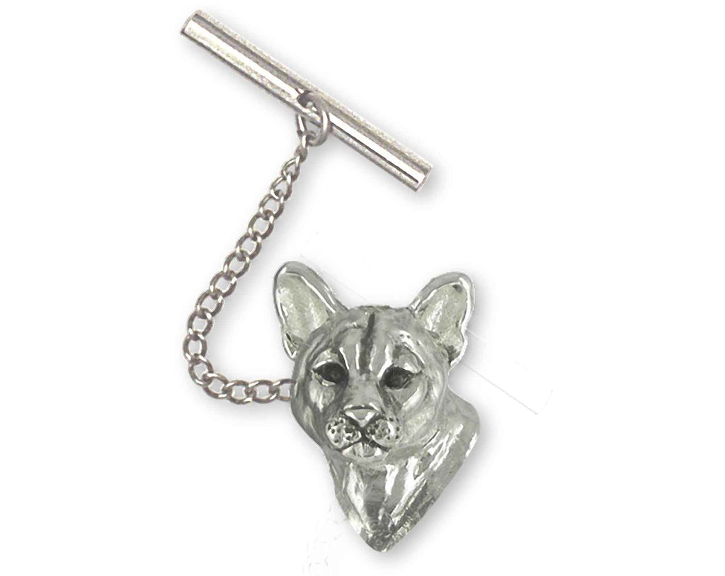 Cougar Charms Cougar Tie Tack Sterling Silver Mountain Lion Jewelry Cougar jewelry