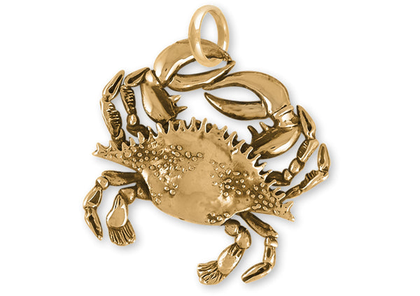 Crab Crab Pendant 14k Gold | Esquivel and Fees | Handmade