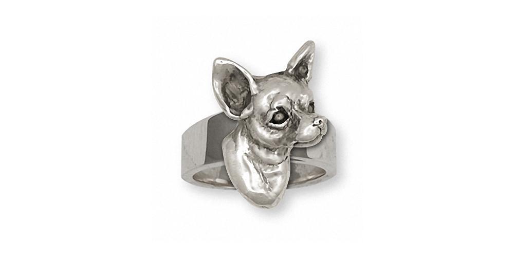 Chihuahua Charms Chihuahua Ring Sterling Silver Dog Jewelry Chihuahua jewelry