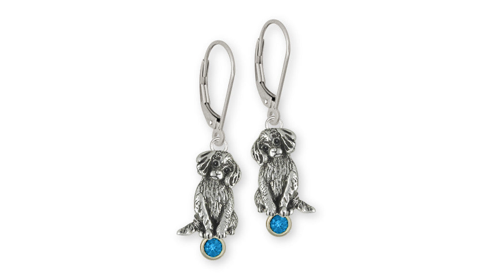 Cavalier King Charles Spaniel Puppy Charms Cavalier King Charles Spaniel Puppy Earrings Sterling Silver Dog Jewelry Cavalier King Charles Spaniel Puppy jewelry