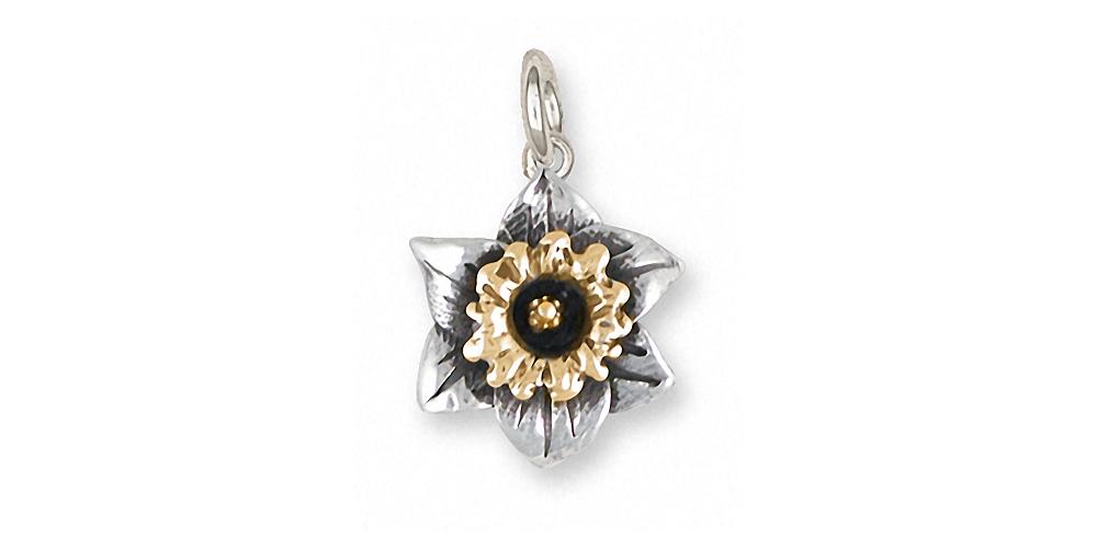 Daffodil Charms Daffodil Charm Gold Vermeil Flower Jewelry Daffodil jewelry