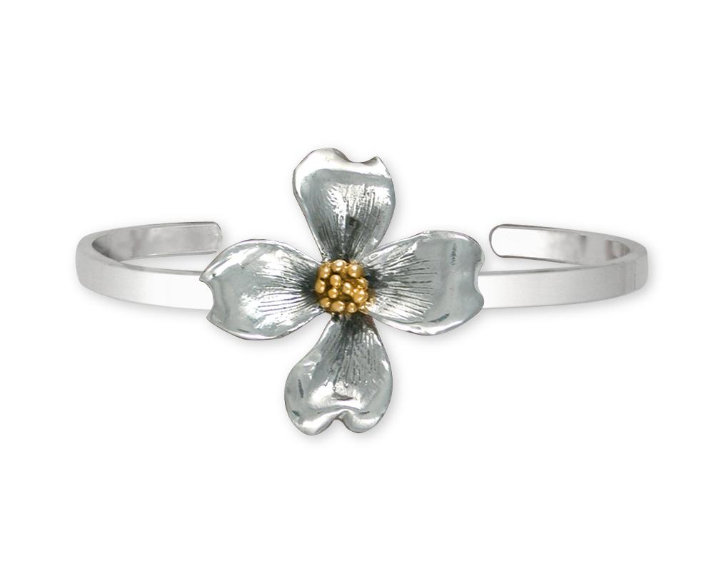 Dogwood Charms Dogwood Bracelet Silver And Gold Flower Jewelry Dogwood jewelry