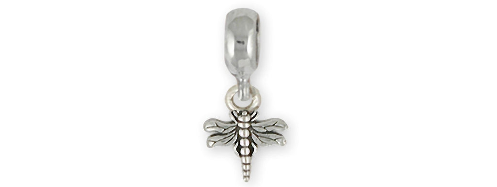 Dragonfly Charms Dragonfly Charm Slide Sterling Silver Dragonfly Jewelry Dragonfly jewelry