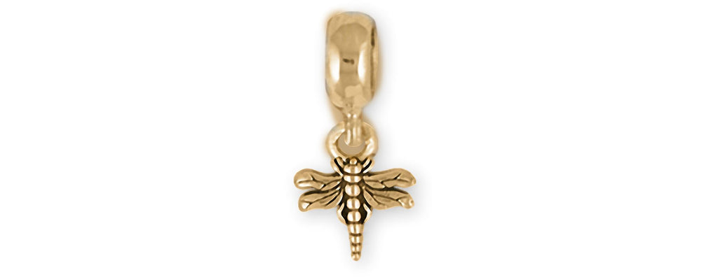 Dragonfly Charms Dragonfly Charm Slide 14k Gold Dragonfly Jewelry Dragonfly jewelry