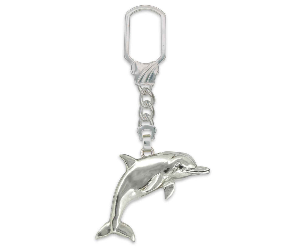 Dolphin Charms Dolphin Key Ring Sterling Silver Dolphin Jewelry Dolphin jewelry