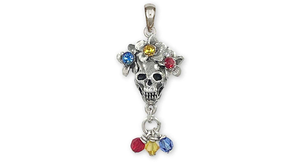 Day Of The Dead Skull Charms Day Of The Dead Skull Pendant Sterling Silver Día De Los Muertos Jewelry Day Of The Dead Skull jewelry