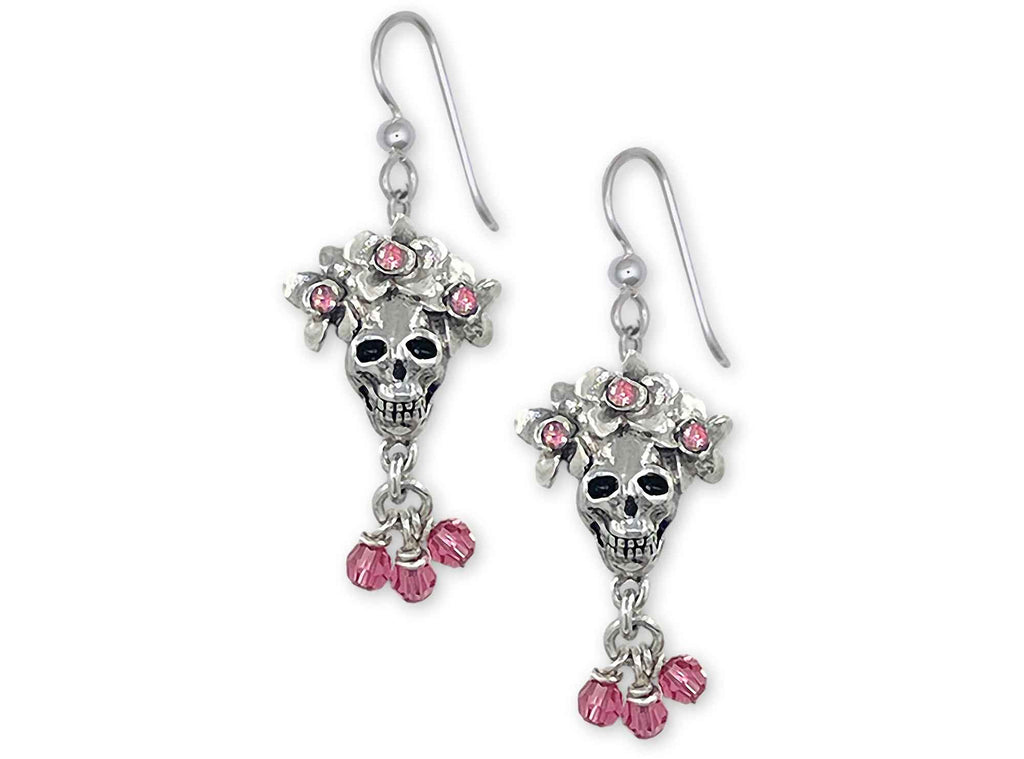 Day Of The Dead Skull Charms Day Of The Dead Skull Earrings Sterling Silver Día De Los Muertos Jewelry Day Of The Dead Skull jewelry
