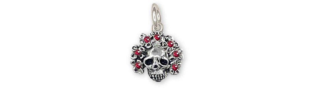 Day Of The Dead Sugar Skull Charms Day Of The Dead Sugar Skull Charm Sterling Silver Dia De Los Muertos Jewelry Day Of The Dead Sugar Skull jewelry