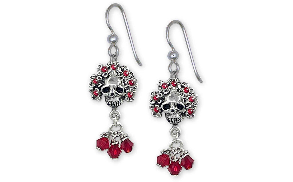 Day Of The Dead Sugar Skull Charms Day Of The Dead Sugar Skull Earrings Sterling Silver Dia De Los Muertos Jewelry Day Of The Dead Sugar Skull jewelry