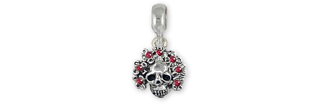 Day Of The Dead Sugar Skull Charms Day Of The Dead Sugar Skull Charm Slide Sterling Silver Dia De Los Muertos Jewelry Day Of The Dead Sugar Skull jewelry