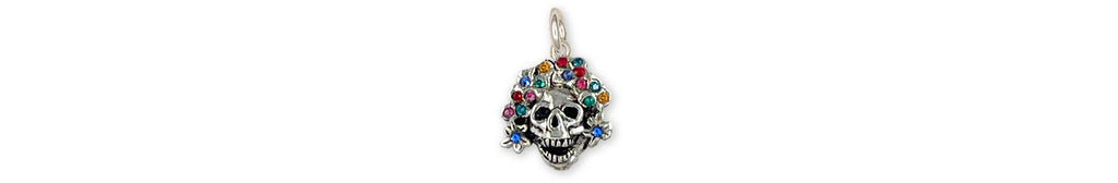 Day Of The Dead Charms Day Of The Dead Charm Sterling Silver Dia De Los Muertos Skull Jewelry Day Of The Dead jewelry