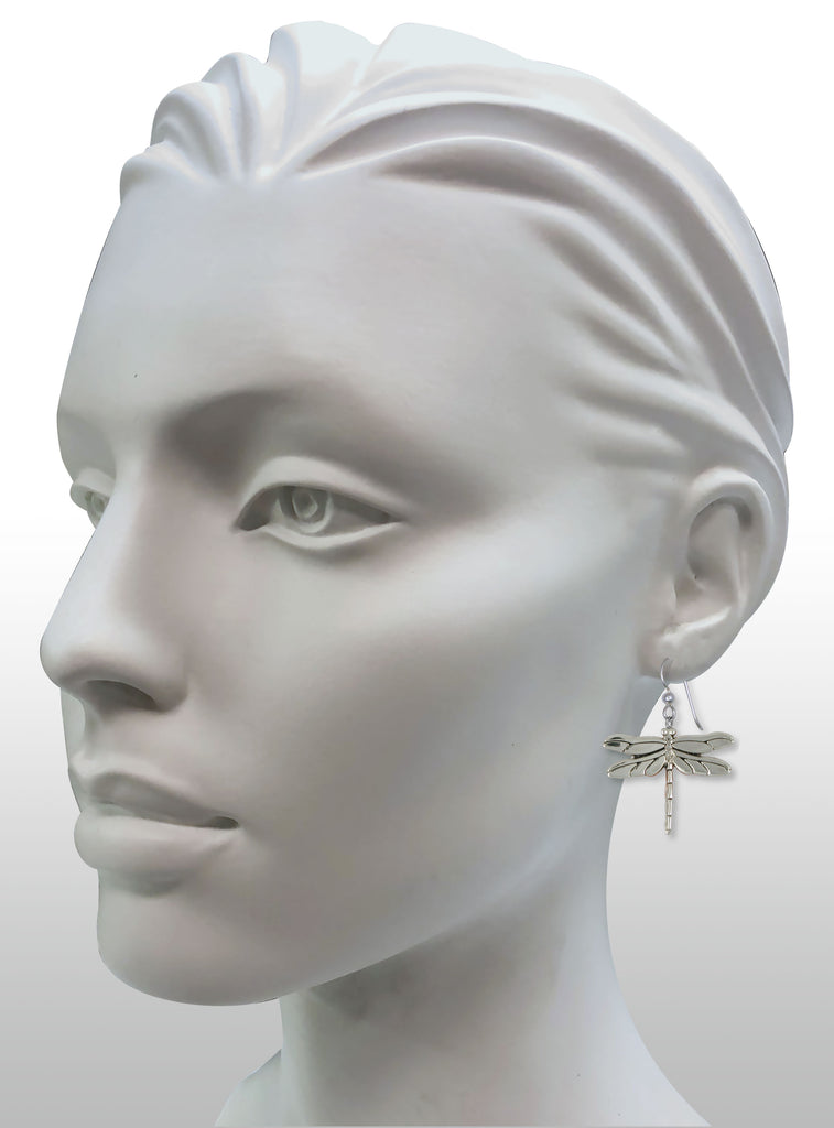 Dragonfly Jewelry Sterling Silver Handmade Dragonfly Earrings  DY2-E