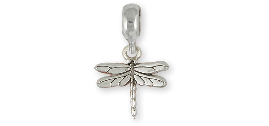 Dragonfly Charms Dragonfly Charm Slide Sterling Silver Dragonfly Jewelry Dragonfly jewelry