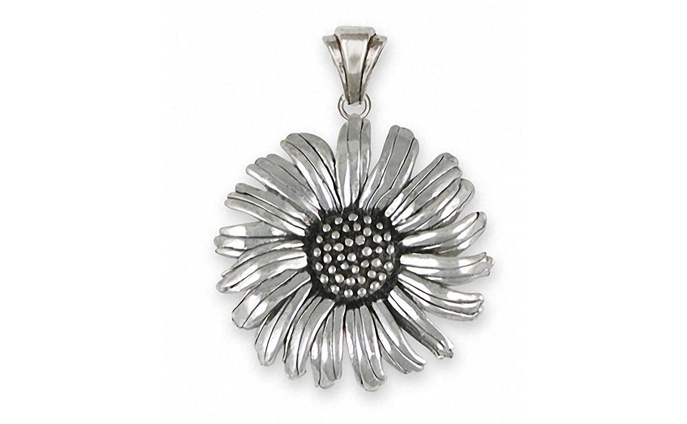 Daisy Charms Daisy Pendant Sterling Silver Flower Jewelry Daisy jewelry