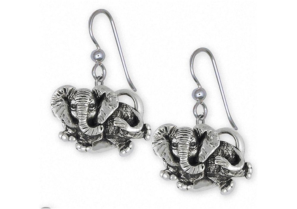 Elephant Charms Elephant Earrings Sterling Silver Wildlife Jewelry Elephant jewelry