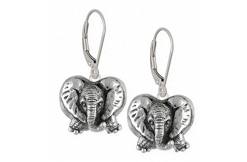 Elephant Charms Elephant Earrings Sterling Silver Wildlife Jewelry Elephant jewelry