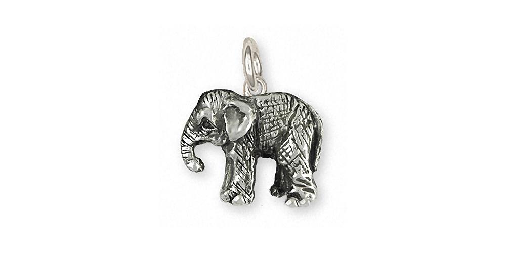 Baby Elephant Charms Baby Elephant Charm Sterling Silver Wildlife Jewelry Baby Elephant jewelry