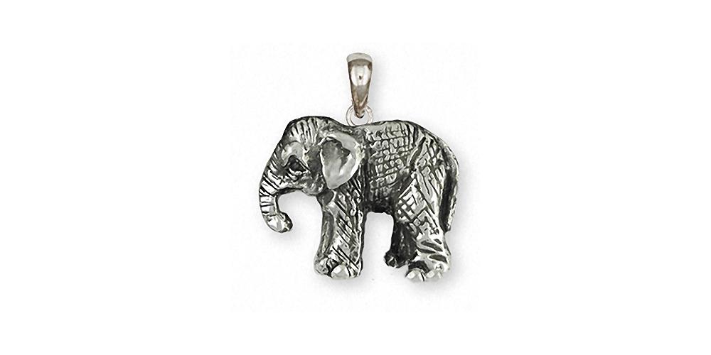 Baby Elephant Charms Baby Elephant Pendant Sterling Silver Wildlife Jewelry Baby Elephant jewelry