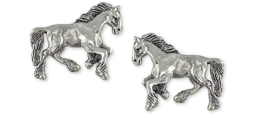 Clydesdale  Charms Clydesdale  Cufflinks Sterling Silver Draft Horse Jewelry Clydesdale  jewelry