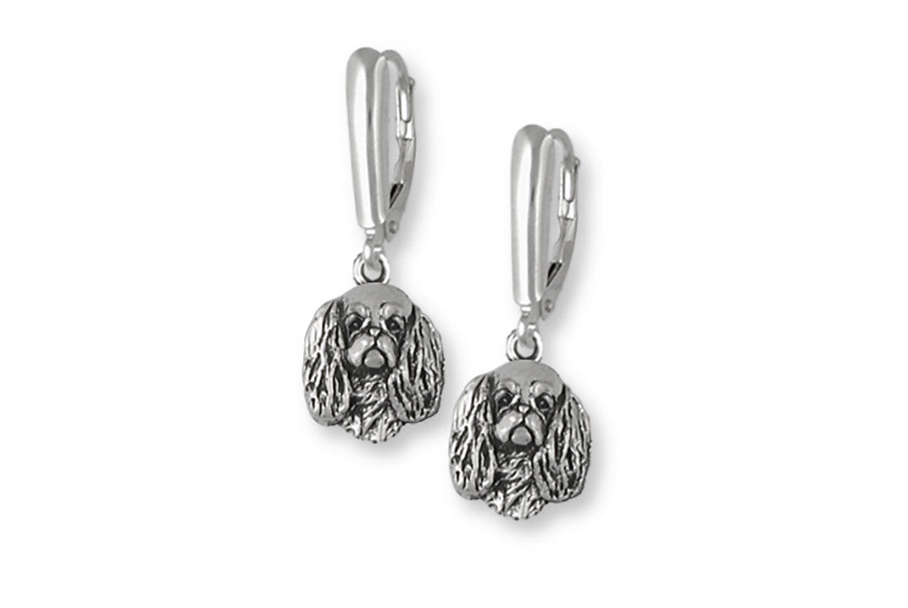 English Toy Spaniel Charms English Toy Spaniel Earrings Sterling Silver Dog Jewelry English Toy Spaniel jewelry