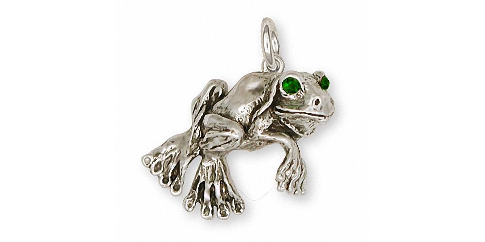 Frog Charms Frog Charm Sterling Silver Frog Jewelry Frog jewelry