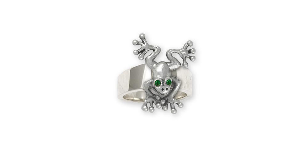 Frog Charms Frog Ring Sterling Silver Frog Jewelry Frog jewelry