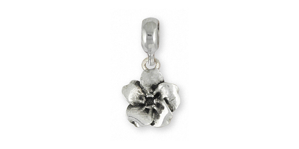 Forget Me Not Charms Forget Me Not Charm Slide Sterling Silver Flower Jewelry Forget Me Not jewelry