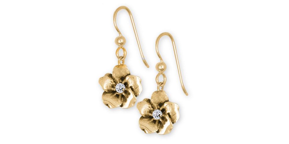 Forget Me Not Charms Forget Me Not Earrings 14k Gold Forget Me Not Birthstone Jewelry Forget Me Not jewelry