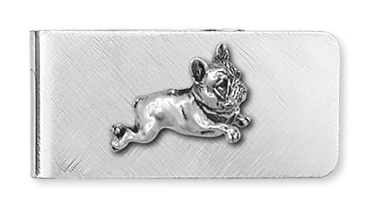 French Bulldog Money Clip  Sterling Silver And Nickel Dog Jewelry FR1-MC