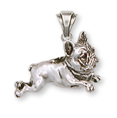 French Bulldog Pendant Handmade Sterling Silver Dog Jewelry FR1-P