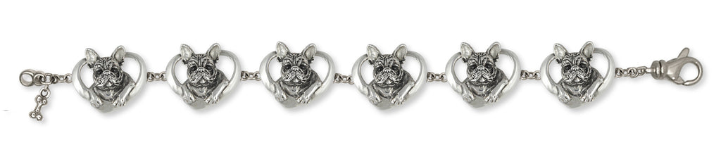 French Bulldog Bracelet Handmade Sterling Silver Dog Jewelry FR10-BR