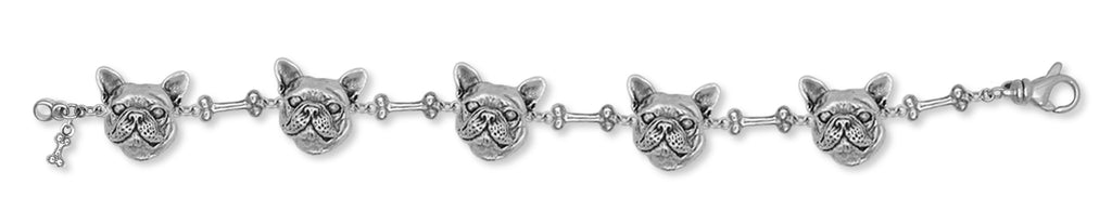 French Bulldog Bracelet Handmade Sterling Silver Dog Jewelry FR11-BR