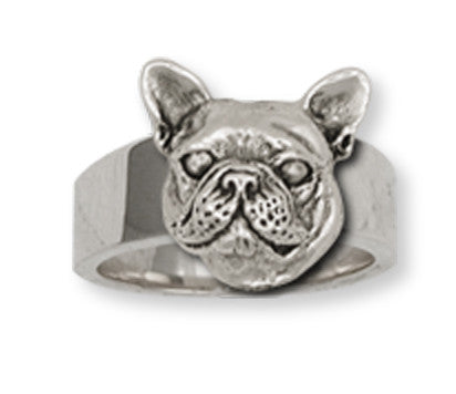 French Bulldog Ring Handmade Sterling Silver Dog Jewelry FR11-R