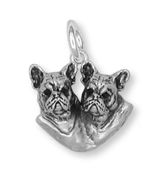 French Bulldog Dog Charm Handmade Sterling Silver | Esquivel and